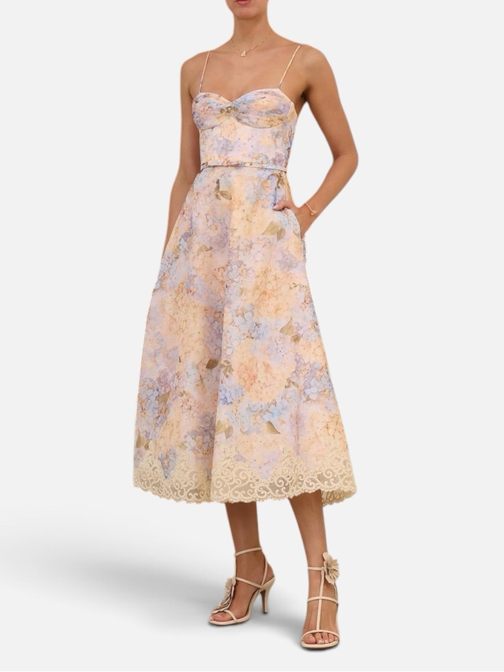 Zimmermann Valiant Tucked Midi Dress – Size 0 - Picture 7 of 8